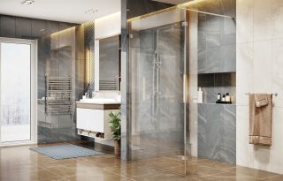 Душевая перегородка Ambassador Walk-in 15031107 110см хром/прозрачное